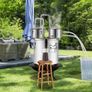 3 Gal / 11.4 L Stainless Steel Water Alcohol Distiller with Copper Coil for Fast Cooling, Dual Condenser Distiller Kit with Secondary Distillation Image 4
