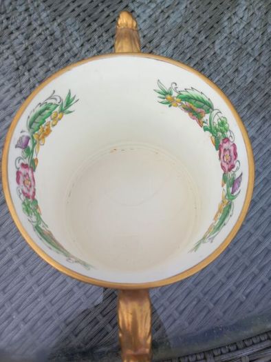 V large Hammersley bone china ER2 1952 loving cup