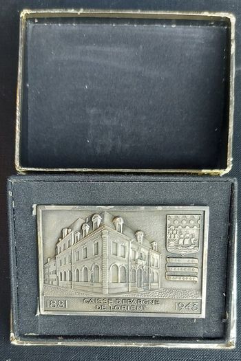 French Savings Bank Commerative Plaque