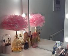 Dressing table with Hollywood mirror & stool