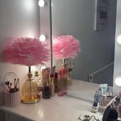 Dressing table with Hollywood mirror & stool