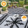 Outdoor Rugs for Patios Waterproof, 4x6ft Reversible Easy Cleaning Garden Rug, Portable Comfortable Woven Outdoor Carpet (FREE SHIPPING) Image 6