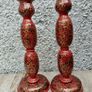 Pair lacquer work candle holders ? Image 2
