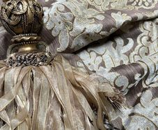 Magnificent Embossed Silk Curtains From Prestigious London Hotel Interlined 83in wide by 105in drop Several Pairs Av