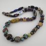 Antique Venetian Style Mix Glass Beads Necklace Image 9