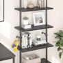 NEW SALE | Ladder Shelf 5-Tier Bookcase Rack 180CM Storage Unit with Metal Frame Floating Wall Shelf for Living Room, Office, Bedroom Image 5