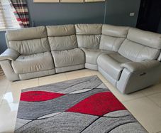L shaped leather couch for sale