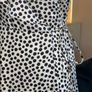 Ladies Cream and Black Polka Dot Wrap Dress from Mango Image 6