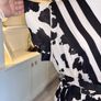 Brand New Virgo Boutique Cow Print Striped Midi Dress - Size XL (UK 14-16 / EU 42-44) Image 9