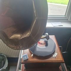 antique gramophone
