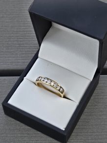 9ct Yellow Gold Natural Diamond Eternity Ring