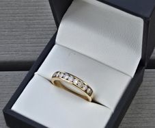 9ct Yellow Gold Natural Diamond Eternity Ring