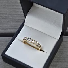 9ct Yellow Gold Natural Diamond Eternity Ring