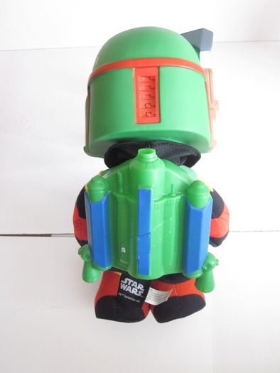 Star Wars Boba Fett Plush Stuff Toy Plastic Head 2021 Mattel