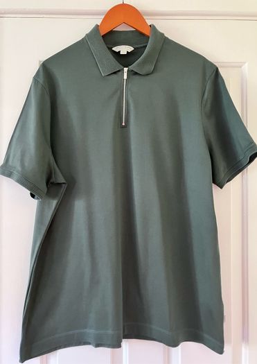 XXL Mens Dark Green Cotton Top by Autograph, Marks&Spencer