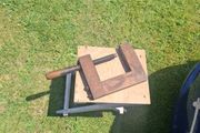 Vintage wood clamp possible to post