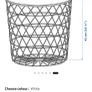 Ikea storage side table in white Image 4
