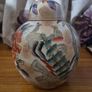 Vintage Large Oriental Ginger Jar Peacocks and Floral Theme Image 3