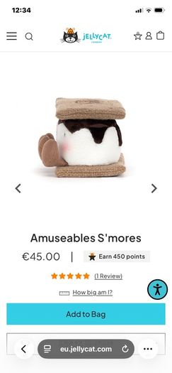 New JELLYCAT Amuseables S'mores