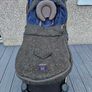 Mamas and Papas X Moon Ocarro Pushchair - Limited Edition Tweed Fabric Dale Green Image 3