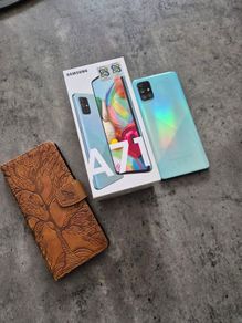 Samsung A71 with case
