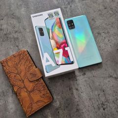 Samsung A71 with case