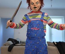 chucky costume worn once
