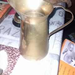 A Beautiful Old Brass Jug with Loop Handle, Postage Available on all my Items or Collection in Rochfortbridge Westmeath