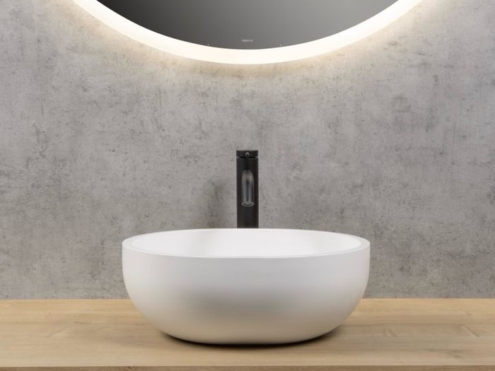 Matt White Countertop Washbasin