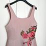 New Look Pink Floral Embroidered A-line Sleeveless Dress 12UK/40EU Image 2