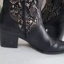 MARCO TOZZI black leather python print pointed ankle boots Sz 41 (Fit 7.5-8UK) - Rrp 115 (New) Image 10