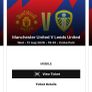 tickets( 2)1 adult 1 u/ 16 Man Utd end Image 2