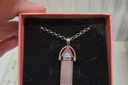 Rose Quartz crystal necklace