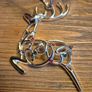 Vintage Newbridge Silverware Reindeer Christmas Ornament, Stamped, No Box Image 5