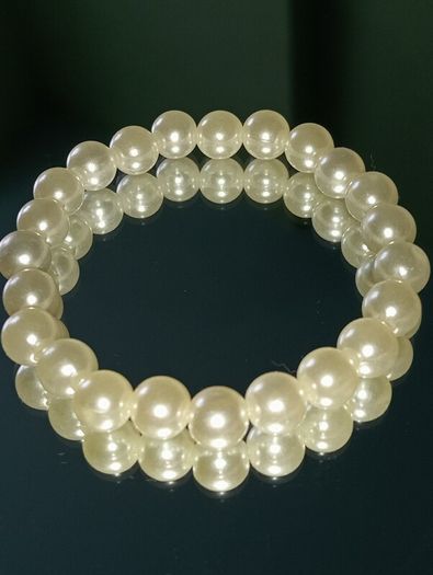 Handmade bracelet crystal pearl gold