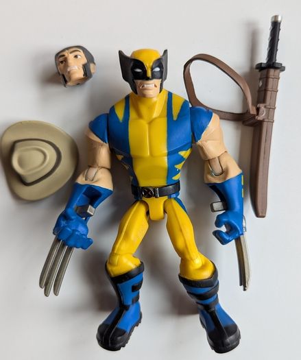 Set of toys and action figures