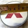 4 x wheel caps MITSUBISHI 69mm 70mm approx Alloy cap hub Image 9