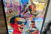 Graffiti Canvas wolf of Wall Street 50x70