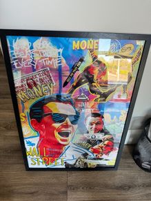 Graffiti Canvas wolf of Wall Street 50x70