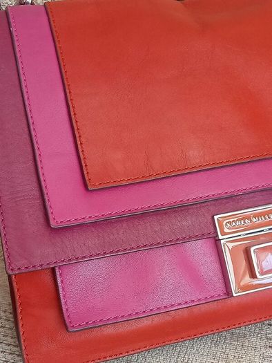KAREN MILLEN, ladies leather handbag in perfect condition