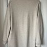 sweatshirt H&M long sweatshirt 100% cotton curved based size medium beige Image 7