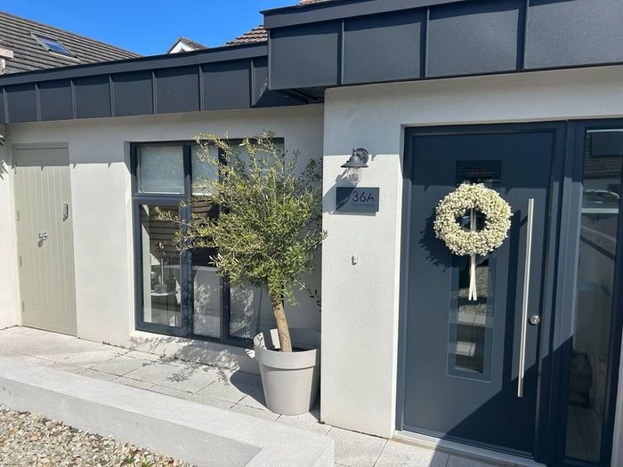 front door frame &  glass panel