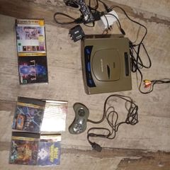 sega Saturn console and games