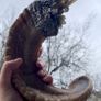 Rams Horn Smokey Quartz Soldered Decoration Taxidermy Ethically Sourced Image 2