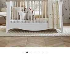 Cuddleco Clara Cot Bed - White & Ash