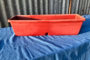 Single terracotta plastic window box