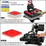 Heat Press Machine Red 5-in-1 Image 3