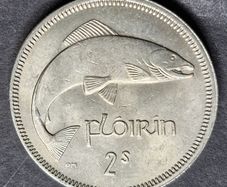 Ireland BU 1965 Florin 2s coin