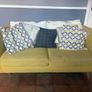 Modern Yellow 2-Seater Sofa / Couch (Mid-Century Style) Image 2