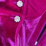 Magenta velvet Kitri Dress Image 5